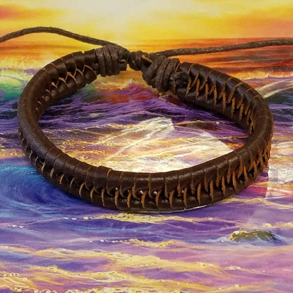Other - Leather Bracelet Adjustable